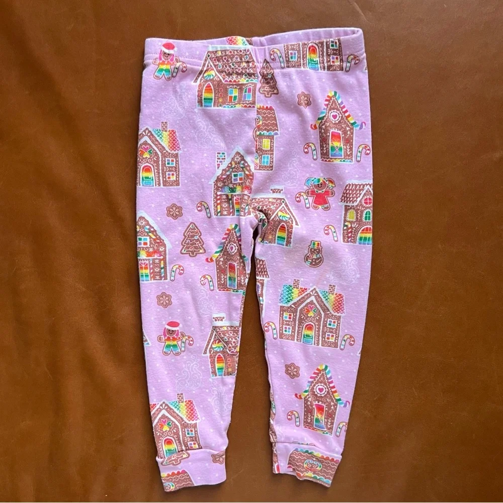 CHILDREN’S PLACE Pink Gingerbread PJs, 18-24mo